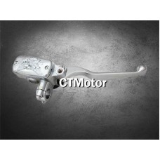 CTMotor Universal 1〃Chrome Motorcycle Handlebar Brake Master Cylinder Right Skull